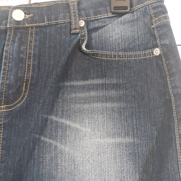 Vigoss distressed jean skirt denim sz 9 *C7 - Picture 4 of 4